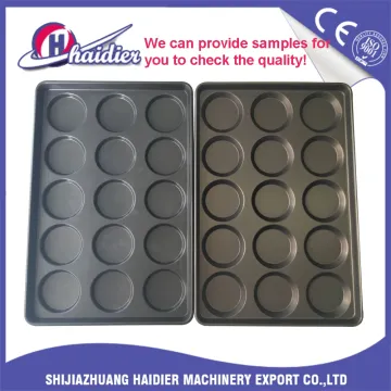 Coated Aluminum Baking Trays Hamburger Bun Pan for Bread