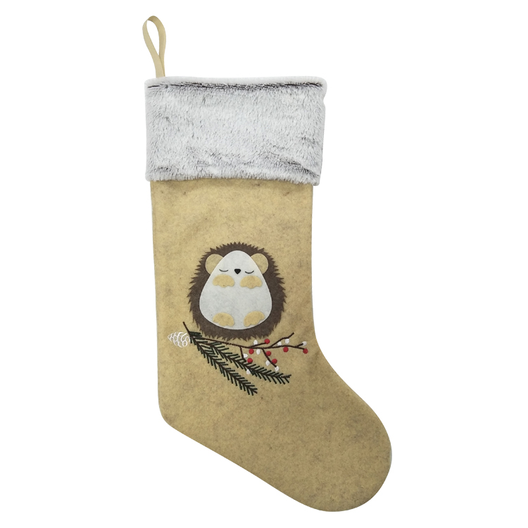 Hedgehog christmas stocking