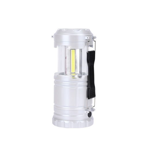 કોબ સંકુચિત તેજ મલ્ટિફંક્શન 3*એએ ડ્રાય બેટરી ટાઇપ એલઇડી એબીએસ પ્લાસ્ટિક કેમ્પિંગ લાઇટ્સ લેમ્પ