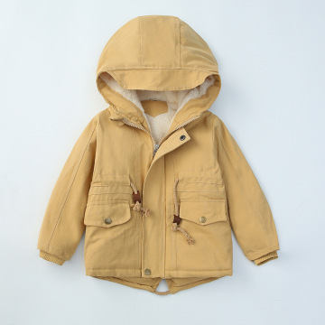 방풍 겨울 따뜻한 모피 아기와 어린이 재킷
