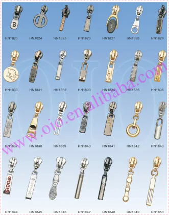 2015 Functional Bags/Clothing Accessory ykk Gold Metal Zipper Sliders