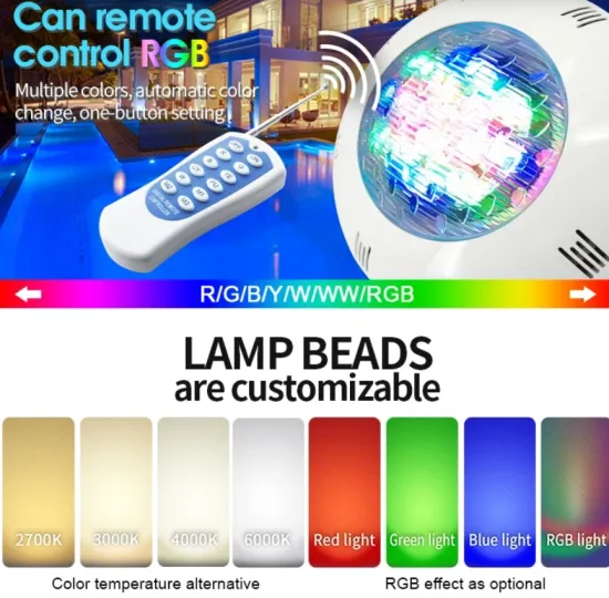 Underwater Submersible RGB LED Pool Lights for Jacuzzi