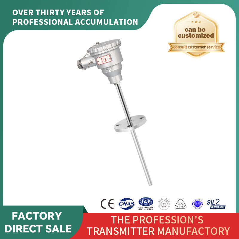 Senzor de temperatură cu termistor/termocuplu rezistent la explozie