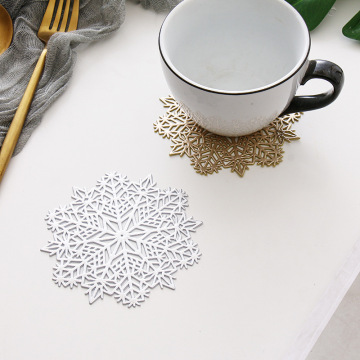 Luxury Christmas Snow Shape Table Mats and Coasters
