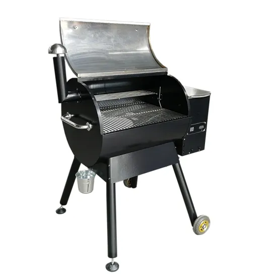 Premium multifunction barrel electric wood pellet smoker trolley barbecue master BBQ wood pellet grill