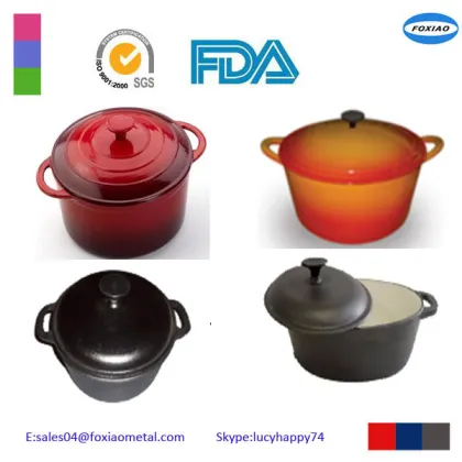 cast iron enamel mini pot/mini cast iron casserole 