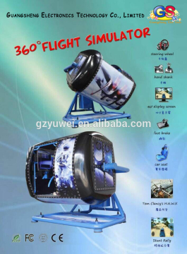 Good quality reliable manufacturers arcade machine 360 degree full motion flight simulator for sale