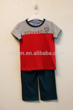 2016 New Degins Children Boys 2pcs Set 100% Cotton Summer Short Top & Pants TP-8449