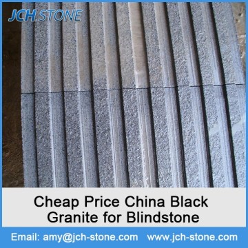 G654 dark grey granite China supply cheap black outdoor road granite for blind paving stone