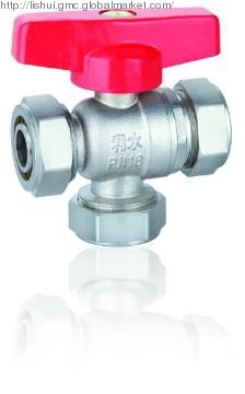 P-AL-P connection brass ball valve