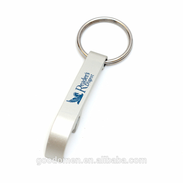 2015 hot sell customize logo bottle opener with stainless steel keyring