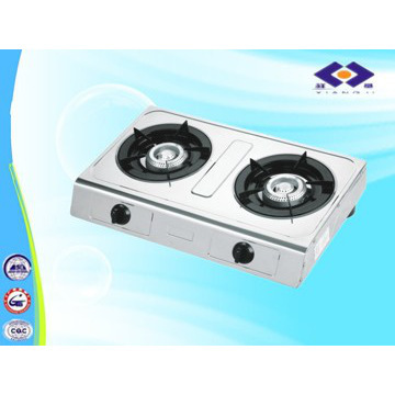 SUS304 stainless steel  table top gas stoves with 2 burners