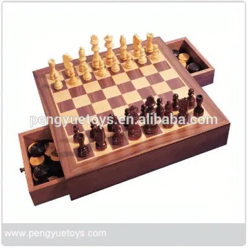 Outdoor Chess	,	Wooden Classic Chess Set	,	Toy Chess Game