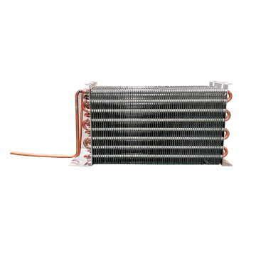Copper tube evaporator for cooling copper tube condenser in red wine cabinet