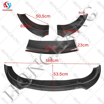 Honghang Factory Auto Accessories Charger ABS Black Front Lip 2017-2021 for Dodge