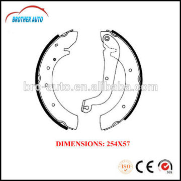 Durable good quality semimetal OEM 4241H9 auto brake shoe for Peugeot Platform brake shoe lining