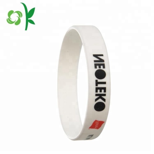 Bracelet qui respecte l&#39;environnement de silicone d&#39;impression pour promotionnel