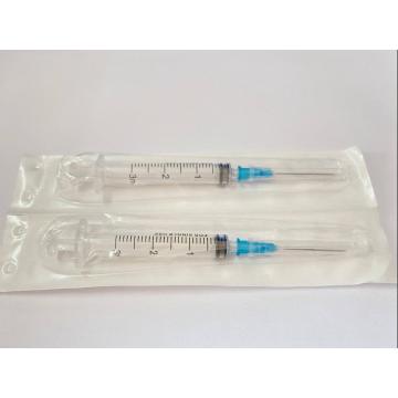 Seringa 3cc Luer Slip para uso médico com agulha