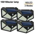 100 180 LED SOLAR PIR Motion Sensor Light