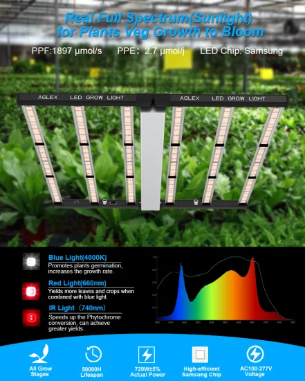 High Quality Indoor Cheap Led Grow Lights 720W