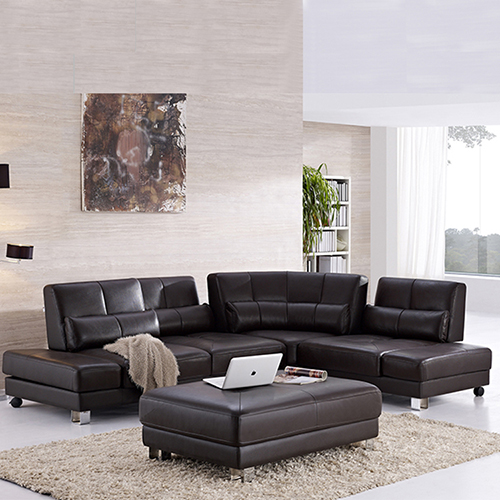 Leather Sectional Sofa Set