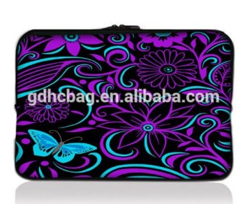 Colorfulbags Purple Flowers Design New 15" 15.4" 15.5" 15.6" inch Laptop PC Neoprene Soft Sleeve Bag Pouch case cover