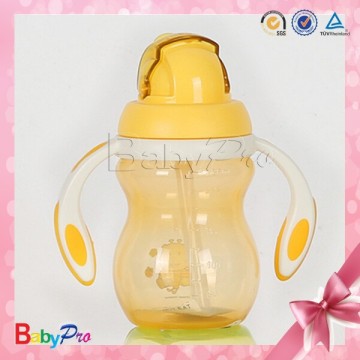 New arrival toxic free cartoon character large plastic straw cup with lid