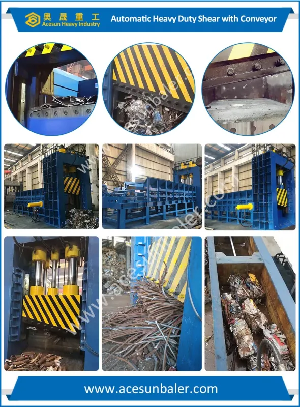 Hydraulic Metal Shear Press for Factory Use