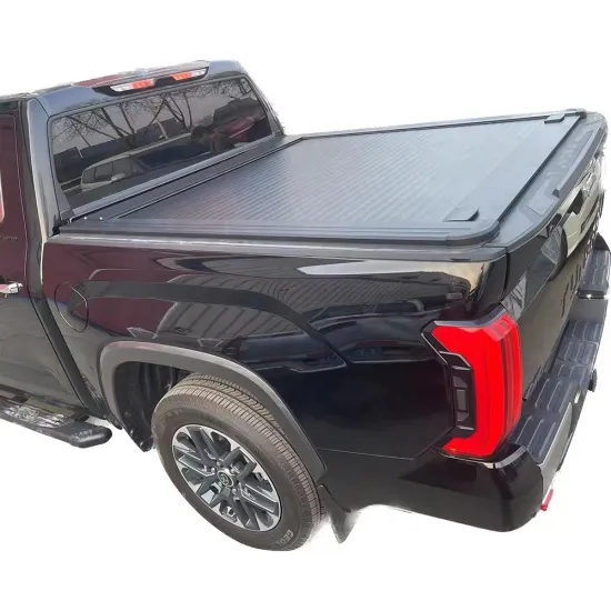 Double Groove Track Manual Tonneau Cover for Pickup Truck Bed Roll-Up Shutter Lid