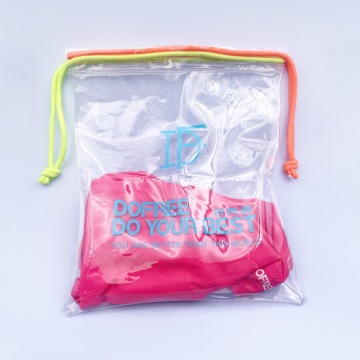 Logo Kustom Kantong Berselubung Tepung Portabel Kantong PVC Bersih Tas Taman Tahan Air untuk Berenang untuk Berenang