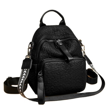 Elegant Ladies' Soft Leather Fashion Backpack for Travel and School