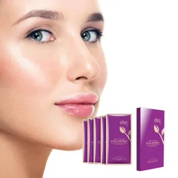 2018 Hot factory 100% pure Face mask with hyaluronic acid OEM acceptable