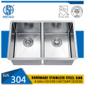 Double Bowl Farmhouse Handmade stainless steel kitchen sink