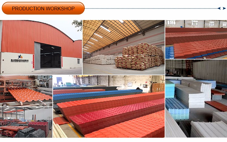 Advanced material wall sheet pvc plastic roof tile