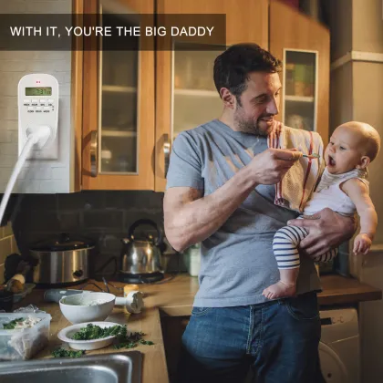 Multifunctional Electronic Digital Mains Plug-In Timer