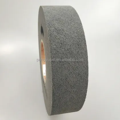 Non Woven Polishing Wheel 9S FIN 8X1X3 - Rapid Finishing Convolute Wheel for Metal