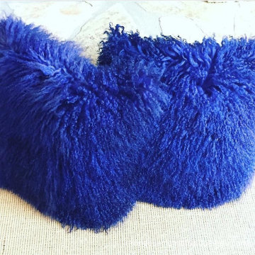 China Lush Plush Dan Bulu Domba Longhaired Fur Caes Bantal Kualitas Tinggi Lush Plush Dan Bulu Domba Longhaired Fur Caes Bantal Di Bossgoo Com