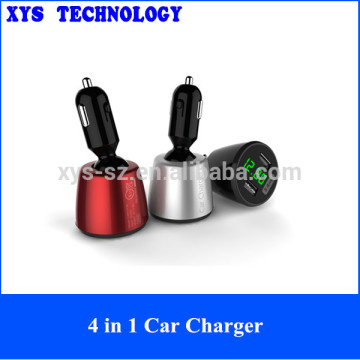 2015 hot 4 in 1 car charger With Voltage DC 5V 3.1A