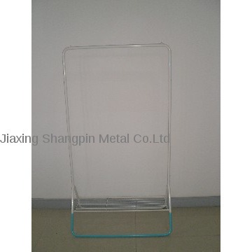 2014 New Product Single Rail Chevron Metal Clothes Rack