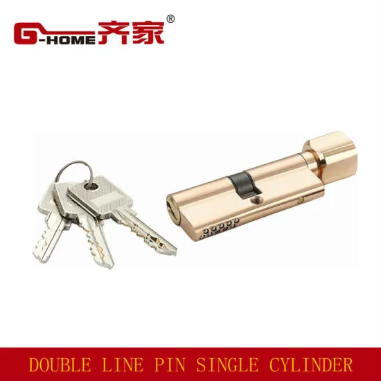 magnetic lock cylinder with rose golden finish