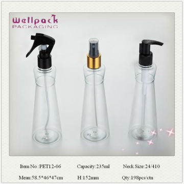 wellpack 235ml plastic shampoo bottle