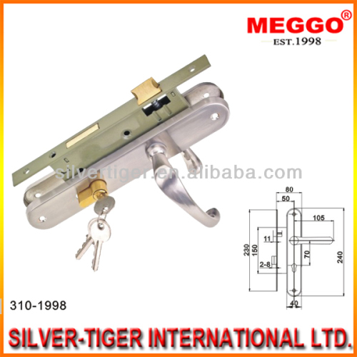 Mortise door lock set in MEGGO