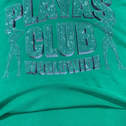 Womens Hoodies & Sweatshirts Plus Size Rhinestone