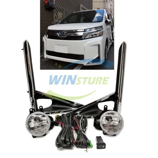LED Rear Fog Lamp Set and Front Bumper Lampshade Frame for Toyota 18-20 VOXY 80 Series Auto Light Systems