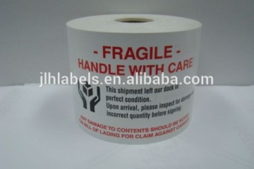 3x5 Fragile INSPECT FOR DAMAGE Shipping Stickers 500abels/roll