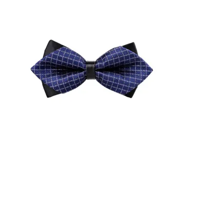 Men's fashion check Bow Ties Popular Tie