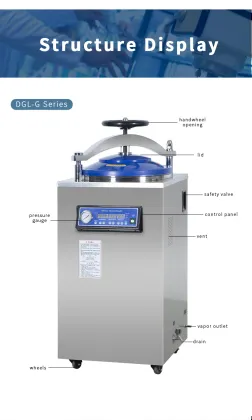 75L Drying Steam Sterilizer Vertical Autoclave