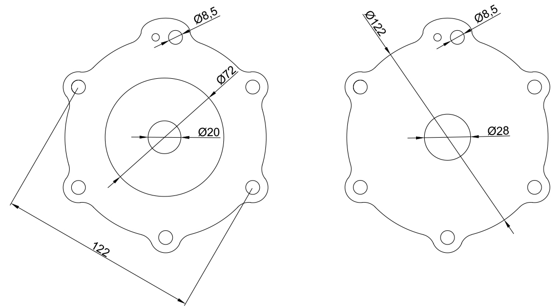 M40+M25 1 1/2'' Turbo Pulse Valve Diaphragm Kit