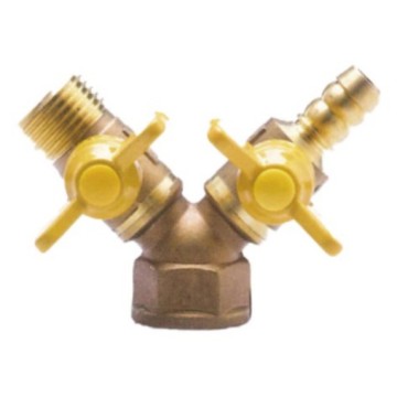 one inside one outside wire three way valve