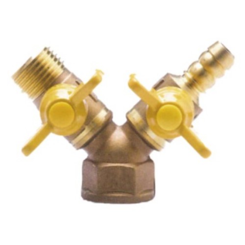 one inside one outside wire three way valve